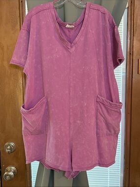 Comfy little romper size large.